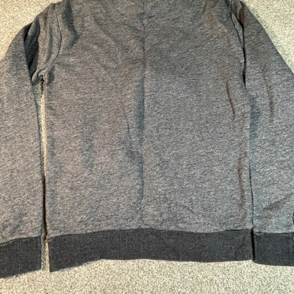 Zara Man Embroidered Graphic Grey Crewneck Sweatshirt Size Small - Picture 4 of 6